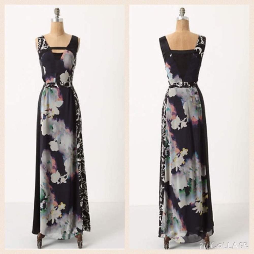 Anthropologie Leifsdottir Winterbloom Maxi Dress